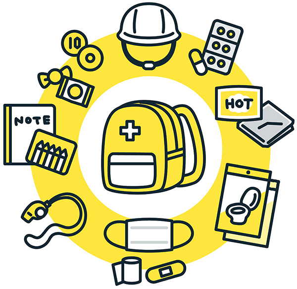 災害時にも違和感なく利用できます