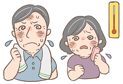 高齢者の夏を支える意識を