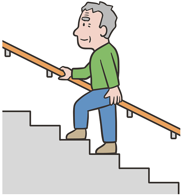 階段を使ってみる