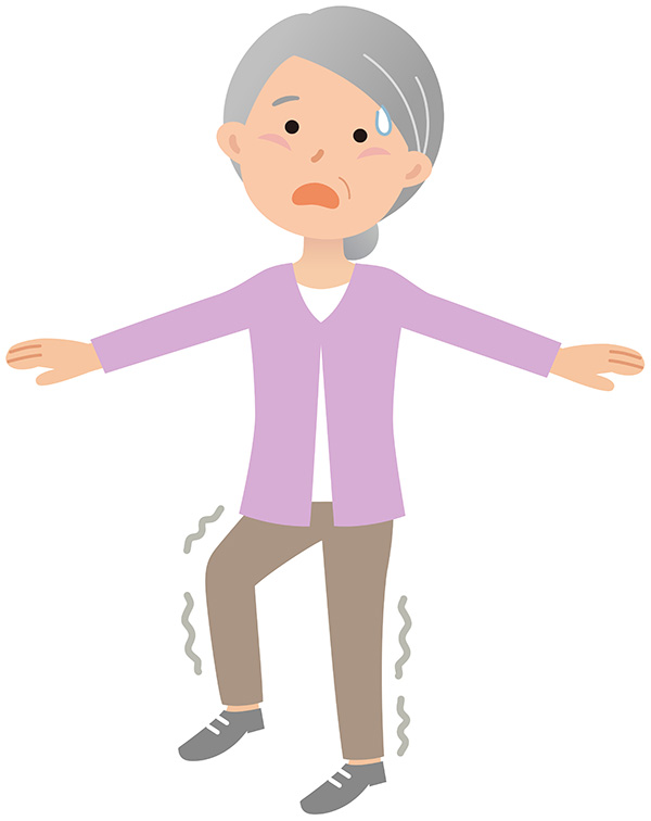 筋肉全体が弱ってきます