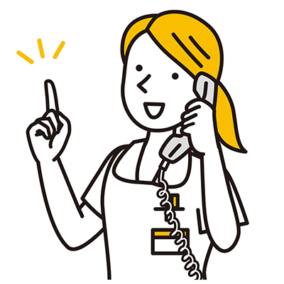 歯科医院へ連絡